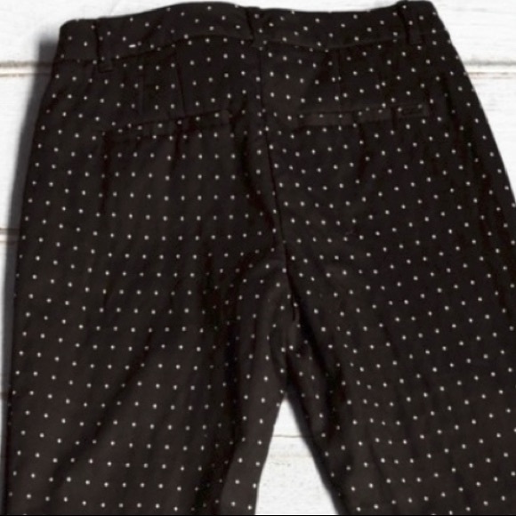 WHBM Comfort Stretch Diamond Dot Slim Ankle Pants | Sz 0L - Picture 9 of 12